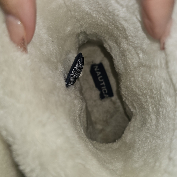 Nautica Cream Faux Fur Boots - Picture 3 of 6